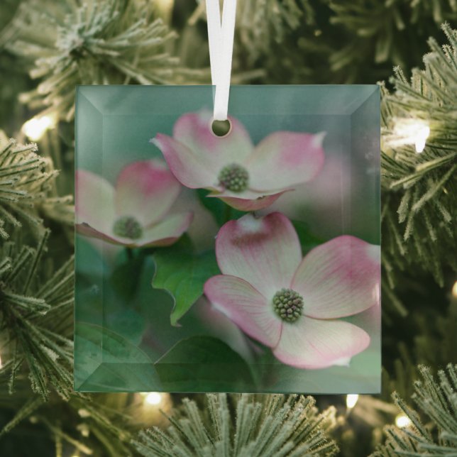 Flowers | Dogwood Blossoms Glass Ornament (Insitu)