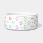 Flowers, Dots & Sparkles Bowl<br><div class="desc">Pastel pattern design features playful daisies,  soft round dots,  and delicate starbursts in candy-colored shades of pink,  mint,  lilac,  sky blue,  and peach.</div>
