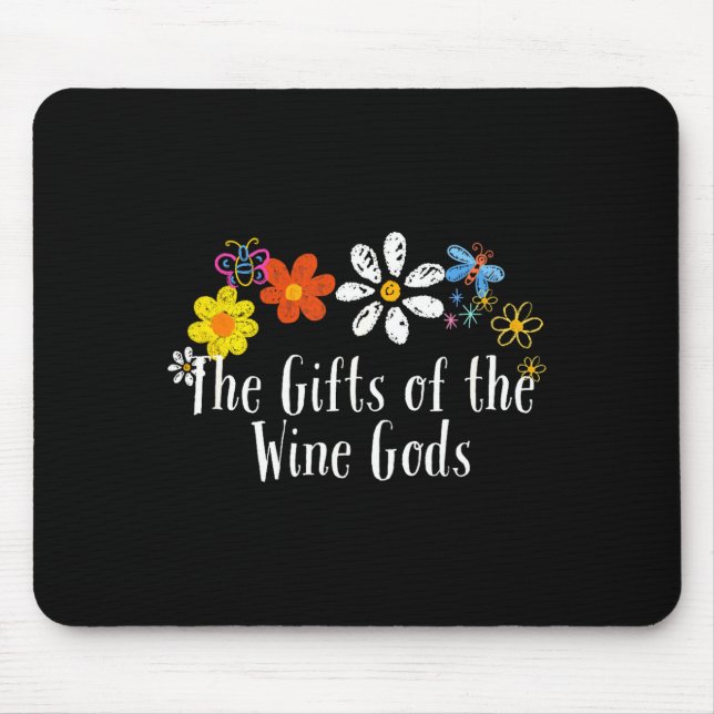 Flowers Drawing The Of The Wine Gods Funny 2024 Sa Mouse Pad (Front)