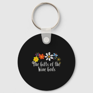 Flowers Drawing The Of The Wine Gods Funny 2025 Sa Keychain