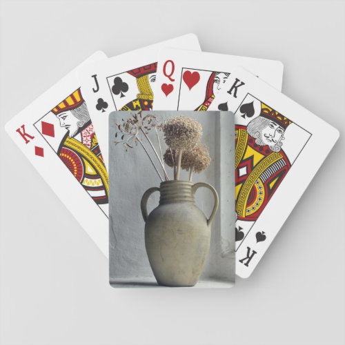 Flowers  Dried Flower Vase Playing Cards