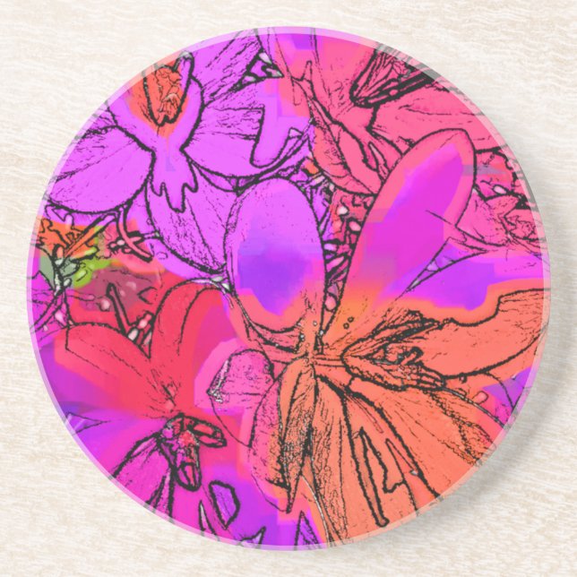 FLOWERS DRINK COASTER (Front)