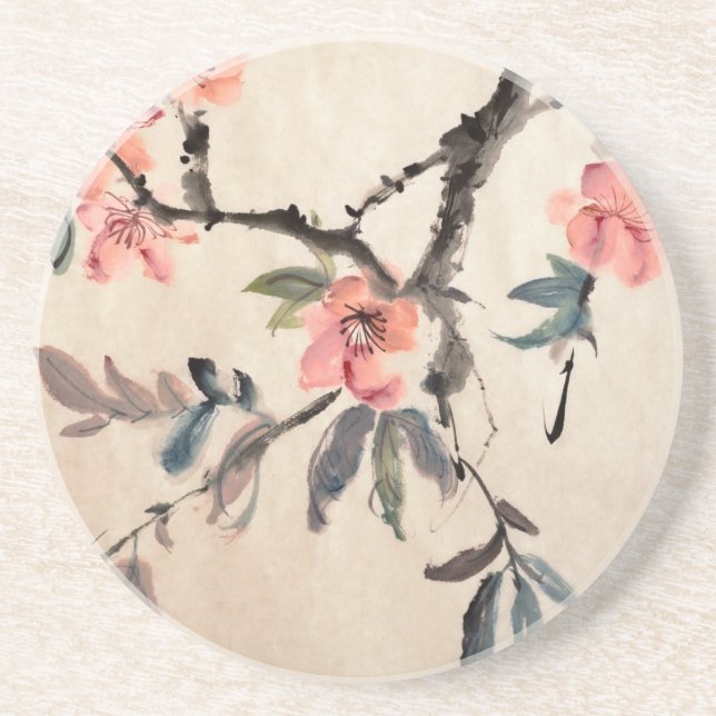 Flowers Drink Coaster (Front)