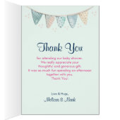 Flowers, Egg, Flamingo & Bunny Shower Thanks (Inside (Right))