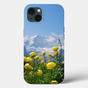 Flowers   Eiger Monch Swiss Alps iPhone 13 Case