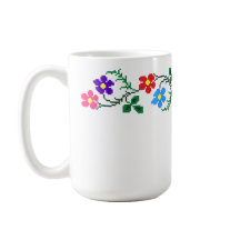 Flowers Ethnic Embroidery Mug
