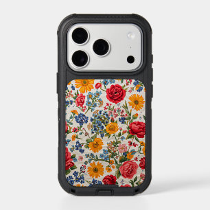 Flowers Everywhere, colorful design, iPhone 17 Pro Case