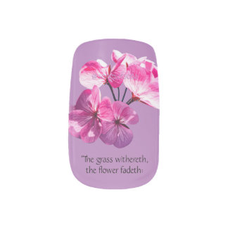 Flowers fadeth Minx Nail Art Decals