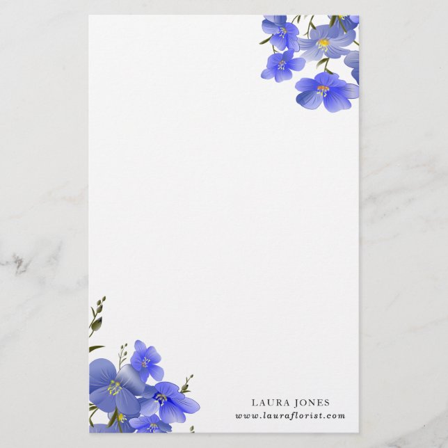 Flowers  FL18 Stationery (Front)