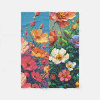 Flowers Fleece Blanket