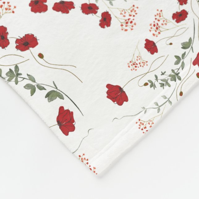 Flowers Fleece Blanket (Corner)
