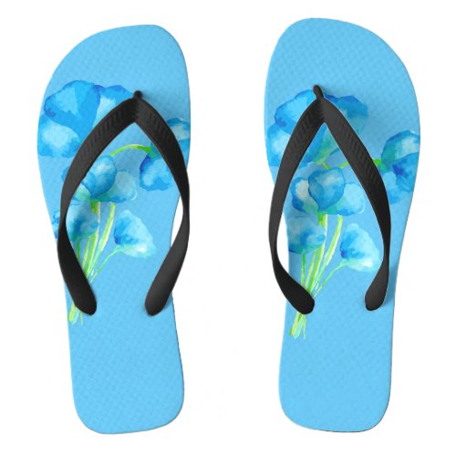 flowers flip flops