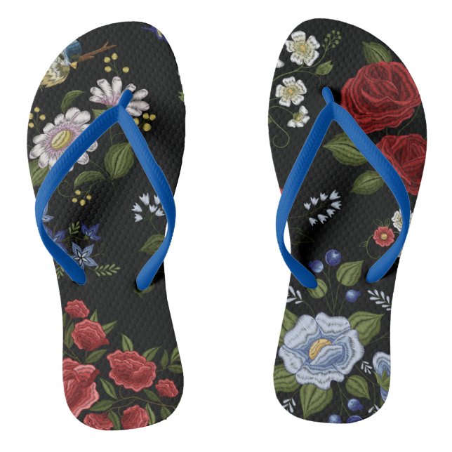 Flowers Flip Flops (Footbed)
