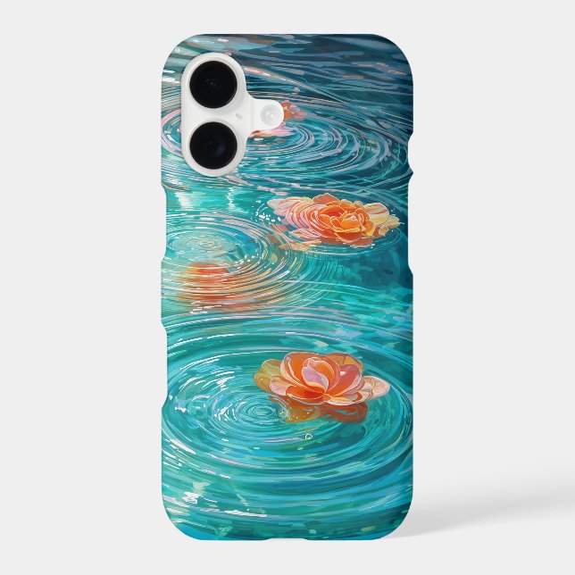 Flowers Floating on Water  iPhone Case (Back)