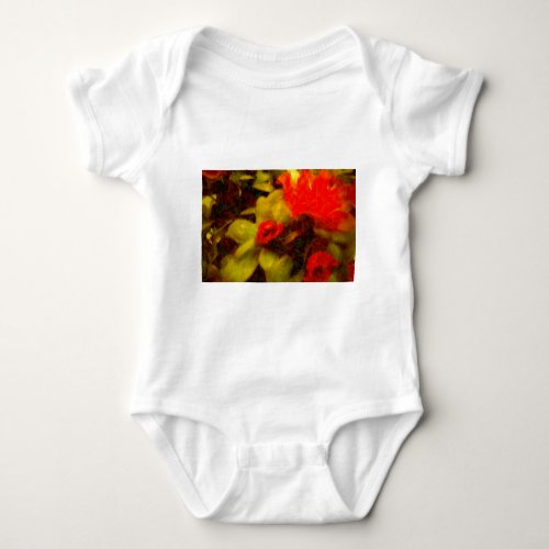 Flowers Floral Art Painting Baby Bodysuit