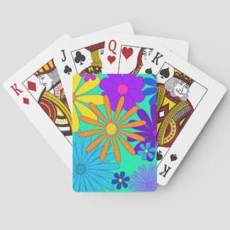 Flowers Floral Colorful Deck of Playing Cards