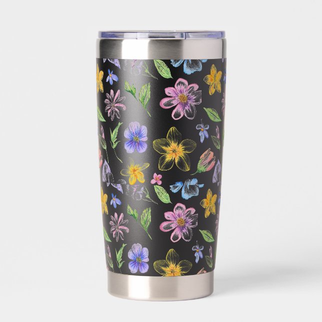 Flowers Floral Pattern Sublimation-95651 Insulated Tumbler (Front)
