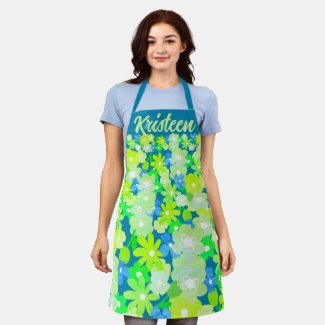 Flowers floral personalized cooking baking kitchen