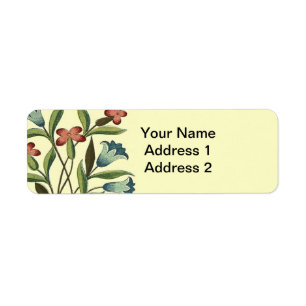Flowers Floral Wallpaper Art Nouveau Pretty Label