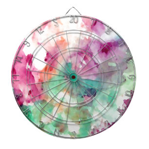 Flowers Floral Watercolor Pretty Mom Gifts Dartboard With Darts