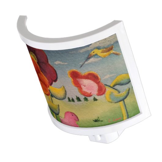Flowers, Flower with personality, small pink pepe Night Light (Angled)