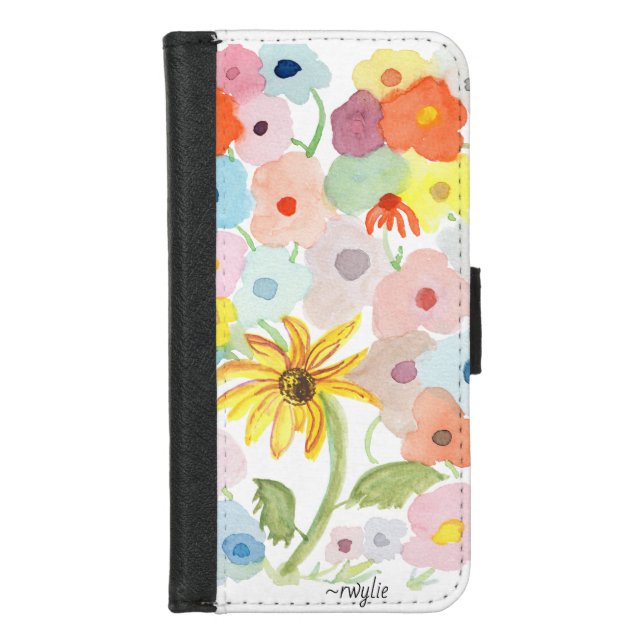 Flowers, Flowers, Flowers! iPhone Wallet Case (Front)