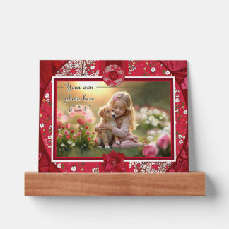 Flowers for Christmas Picture Ledge