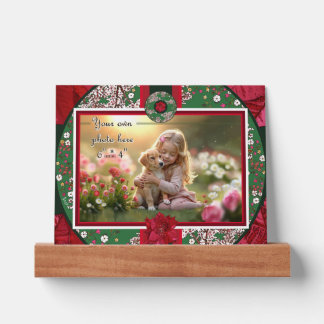 Flowers for Christmas Picture Ledge