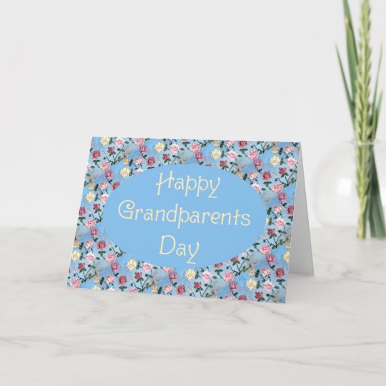 Flowers For GrandmaGrandparents Day Card
