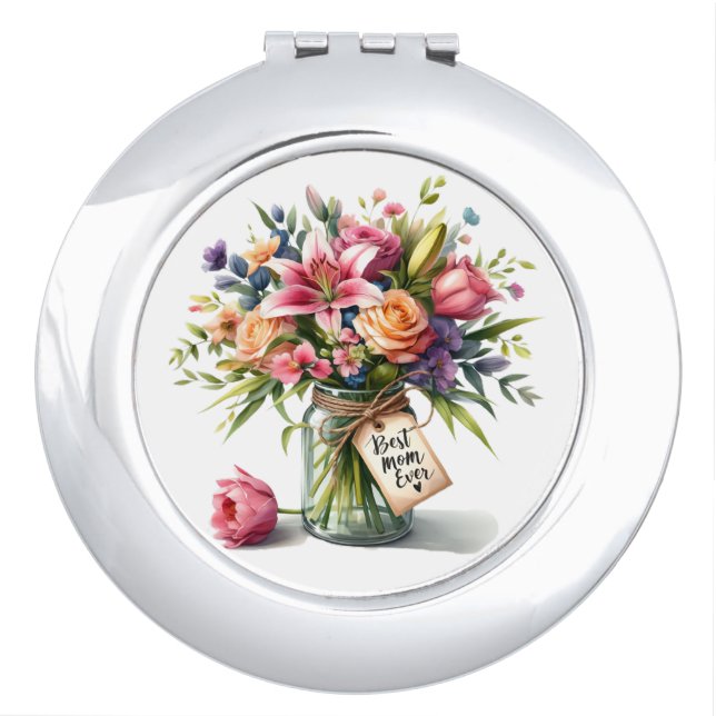 Flowers for Mom Compact Mirror (Front)