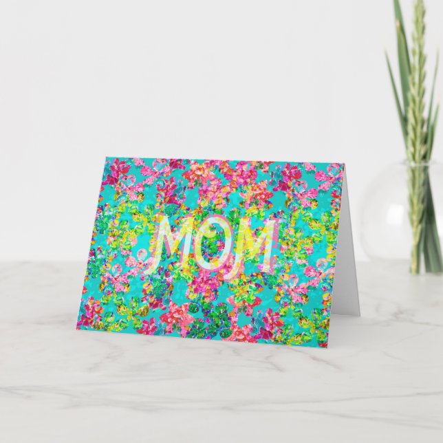 Flowers for Mom Holiday Card (Front)