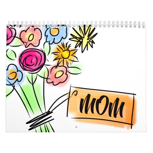 Flowers For Mom Tag Calendar (Cover)