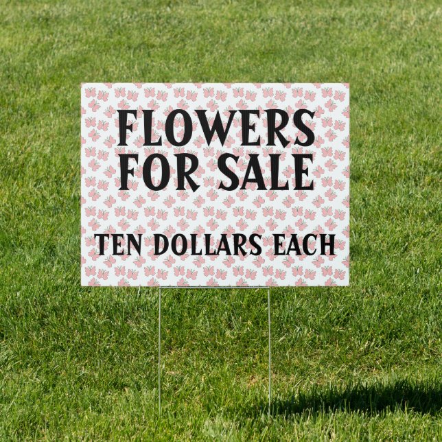 FLOWERS FOR SALE SIGN (Insitu)