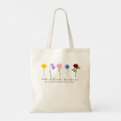 Flowers for Skincare Tote Bag (Back)