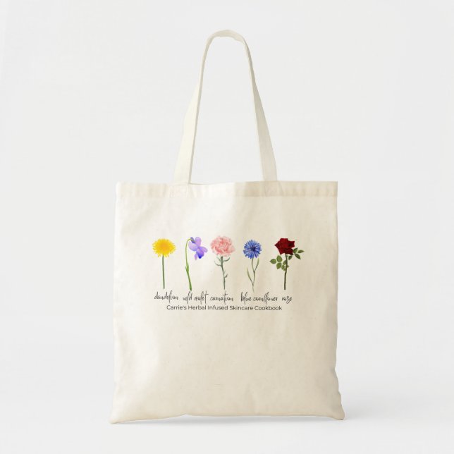 Flowers for Skincare Tote Bag (Front)