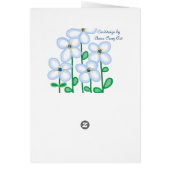 flowers for you Card (Back)