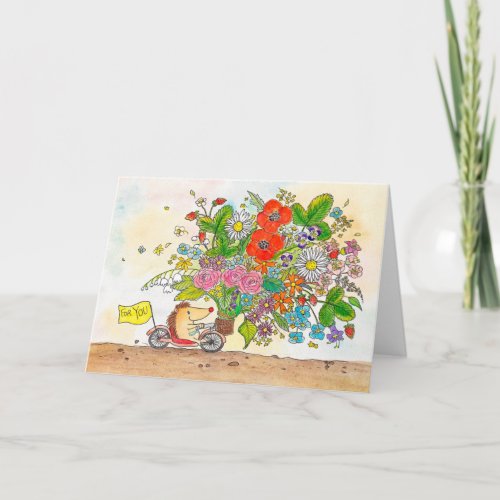 Flowers for you greeting card by Nicole Janes