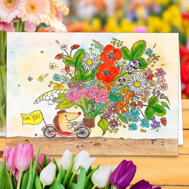 Flowers for you greeting card by Nicole Janes (Creator Uploaded)