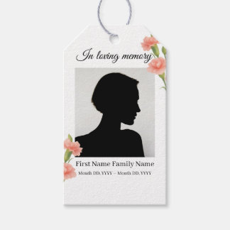 Flowers funeral ribbon labels