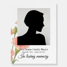 Flowers funeral welcome sign foam bord