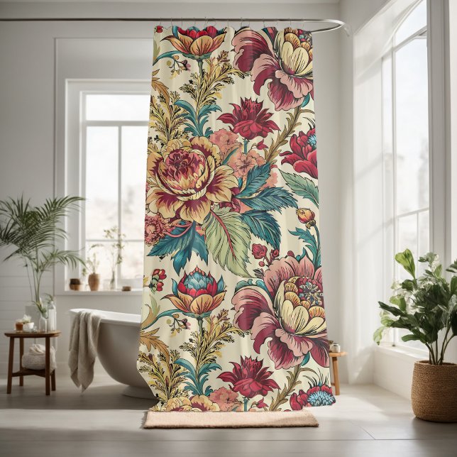 Flowers garden decorative eye-catching  shower curtain (Creator Uploaded)
