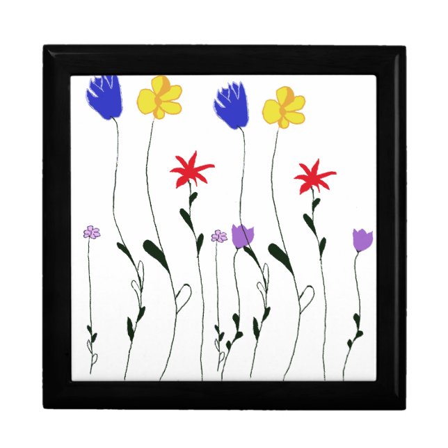 Flowers giftbox keepsake box (Front)