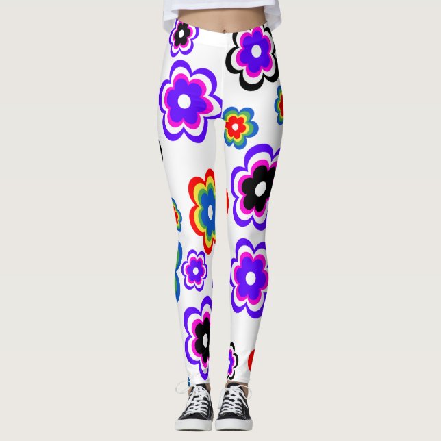 Flowers Girls lagging  Leggings (Front)