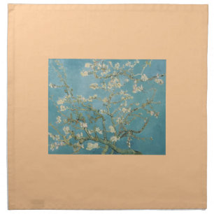 Flowers Gogh Branches Almond Blossoms Nature Napkin