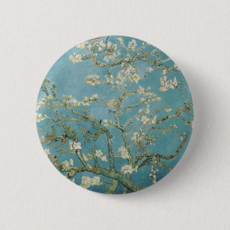 Flowers Gogh Branches Almond Blossoms Nature Pinback Button