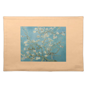 Flowers Gogh Branches Almond Blossoms Nature Placemat