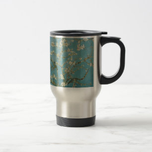Flowers Gogh Branches Almond Blossoms Nature Travel Mug