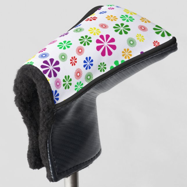 Flowers Golf Head Cover (3/4 Front)