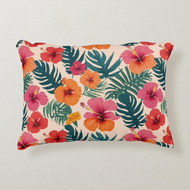 FLOWERS GOOD VIBE ACCENT PILLOW (Front)