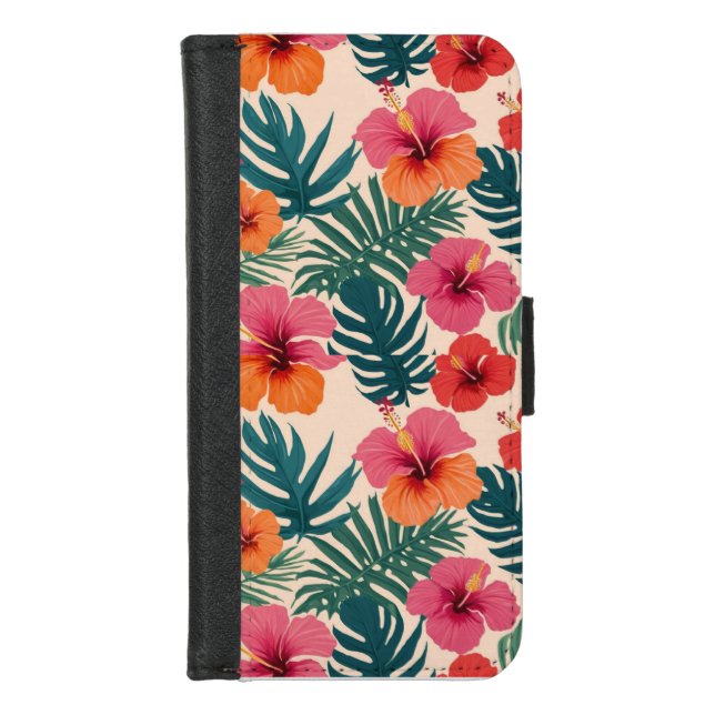 FLOWERS GOOD VIBE iPhone WALLET CASE (Front)